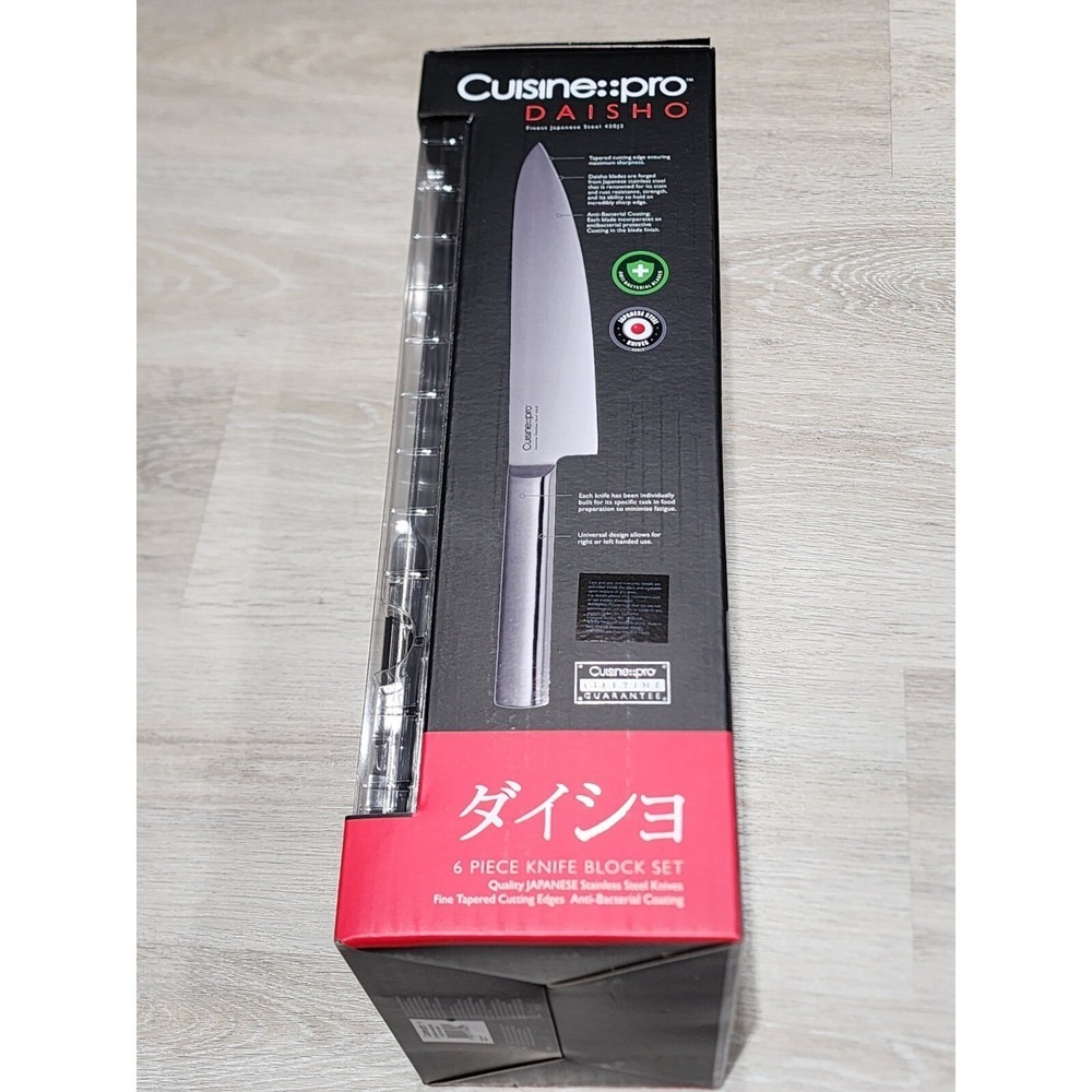 Cruisine Pro Daisho 6 Piece Knife Block Set Finest Japanese Stainless Steel - Picture 4 of 7